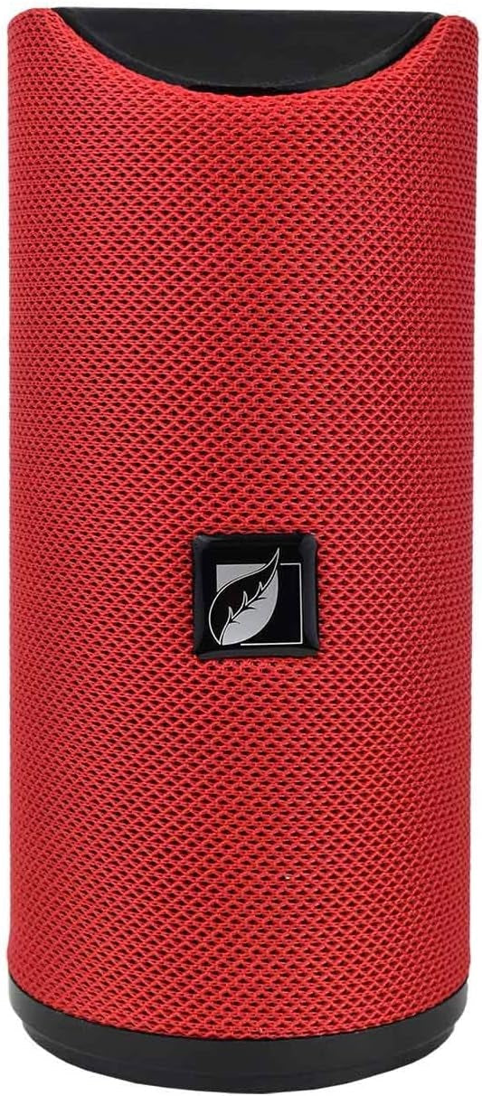 Bocina KSR De Cilindro Portátil Recargable Con Bluetooth - ROJO