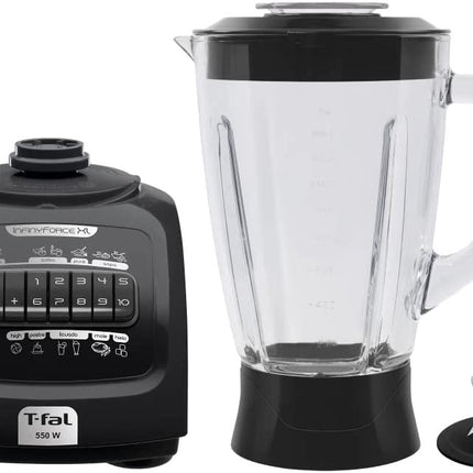Licuadora T-Fal LN8208MX Infinyforce XL 10 Vel 550W de Vidrio de 2.2 L