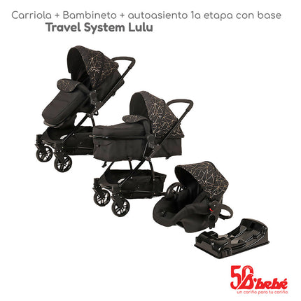 Carriola D'bebé Lulú Travel System Sistema De Viaje Negro