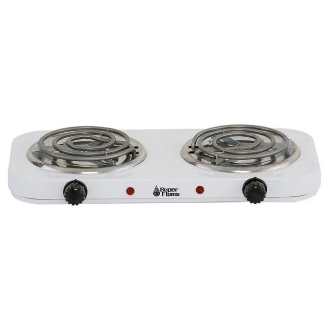 Parrilla Eléctrica Super Flama 2R-T-B Doble Resistencia Con Termostato