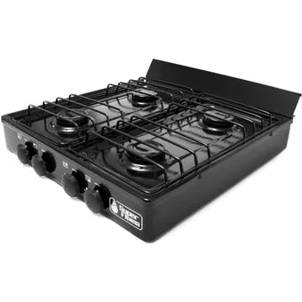 Parrilla de Gas Super Flama 4Q-CA-N 4 Quemadores Cubierta d Acero Inox