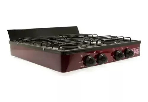 Parrilla de Gas Super Flama 4Q-CA-V 4 Quemadores Cubierta d Acero Inox