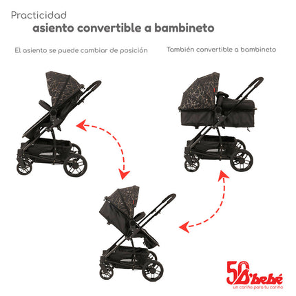 Carriola D'bebé Lulú Travel System Sistema De Viaje Negro