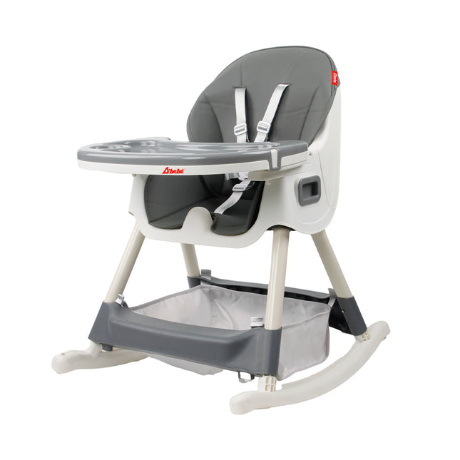 Silla Alta D Bebe EAT & ROCK Gris