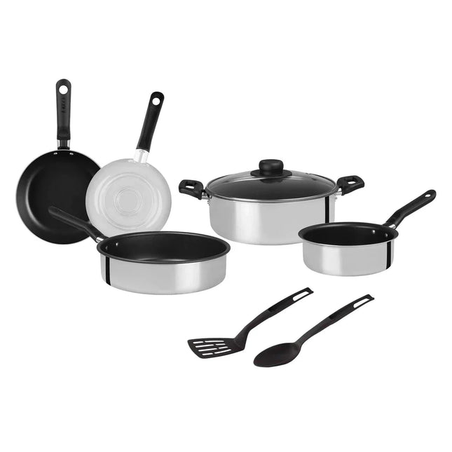 Batería de Cocina Ekco Shine de 12 Piezas Plata de Aluminio