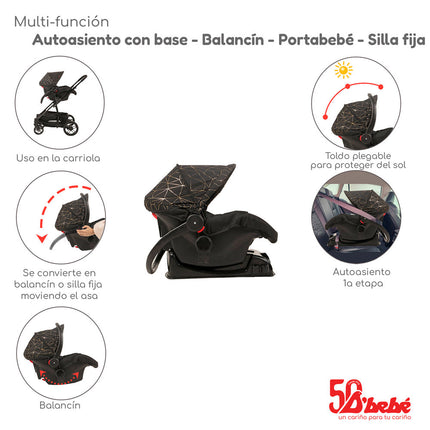 Carriola D'bebé Lulú Travel System Sistema De Viaje Negro