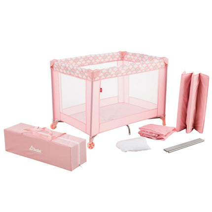 Mini Cuna Viajera D’bebé Toto Rosa