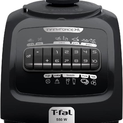 Licuadora T-Fal LN8208MX Infinyforce XL 10 Vel 550W de Vidrio de 2.2 L