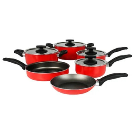 Batería de cocina Tramontina Toronto 20499/730 roja 10 piezas