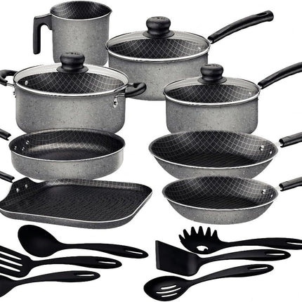 Batería Tramontina 27899361  17 Piezas de Aluminio Gris