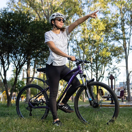 Bicicleta De Montaña Mercurio Kaizer R26'' Purpura 21v