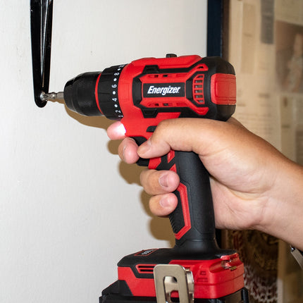 Kit Energizer EZLCOM1500-C  B2 Taladro Y Llave Impacto 20v Sin Carbones Incluye Batería y Cargador