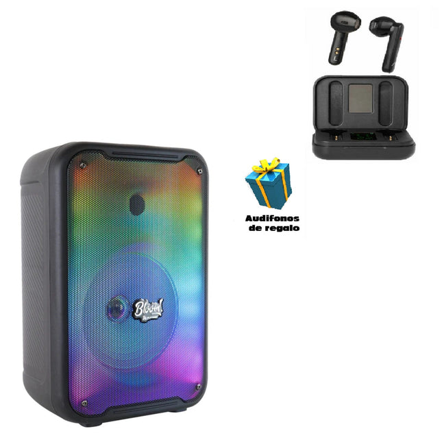 Bafle Fussion PBS-8036 Amplificado 8 Pulgadas + Audifonos de regalo