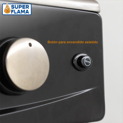 Parrilla de gas Super Flama ANA GAB con gabinete 4 Quemadores Negro