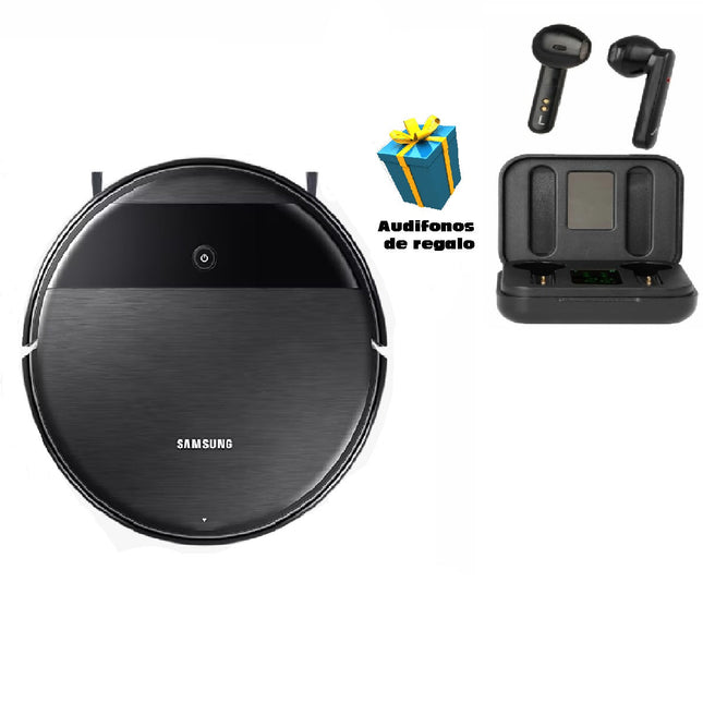 Aspiradora Samsung VR05R5050WK/AX  Robot y Trapeador  Negro + Audifonos de regalo
