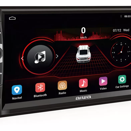 Autoestéreo AIWA AW-A502BT  Pantalla  2 DIN Touch LCD 7"