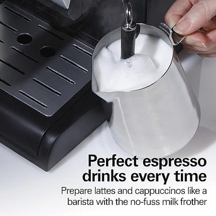 Cafetera Hamilton Beach Espresso Maker  40715 Negro Con Plata