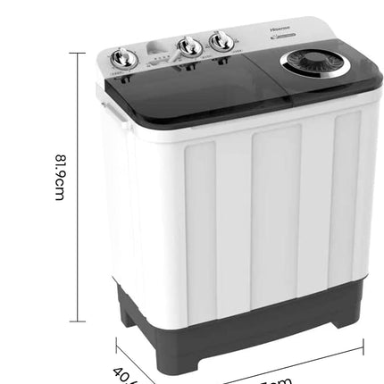 Lavadora WSA1102PCN/PDN De 11 Kg 2 Tinas Hisense + Juego de 5 Sartenes 35808 Ekco De Aluminio Con Tecnología Duraflon