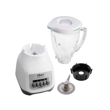 Licuadora Push Button OSTER BLSTKAG-WPB-013   2 Vel 1.5 LT Jarra Vidrio Blanco (2110246)