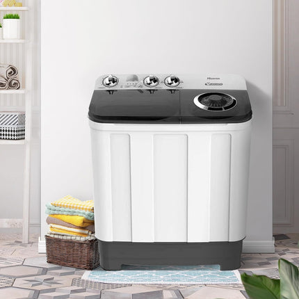 Lavadora WSA1102PCN/PDN De 11 Kg 2 Tinas Hisense + Juego de 5 Sartenes 35808 Ekco De Aluminio Con Tecnología Duraflon