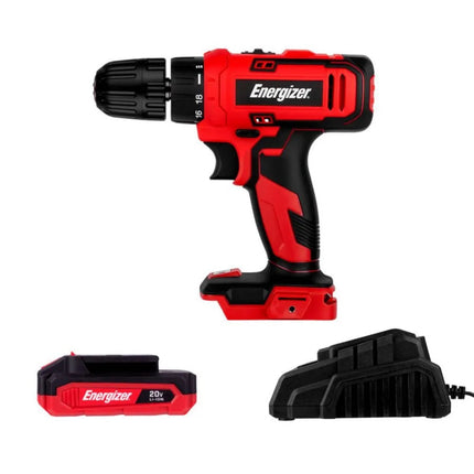 Taladro Inalámbrico Energizer EZLCD38BL-CB 3/8' 20v 1250rpm 50hz Incluye Accesorios