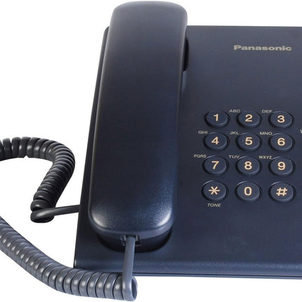 Teléfono Analógico Panasonic KX-TS500MEB Analógica, Escritorio/Pared Negro