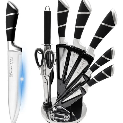 Juego de Cuchillos KS200 NEG9 9 Pzs Negro