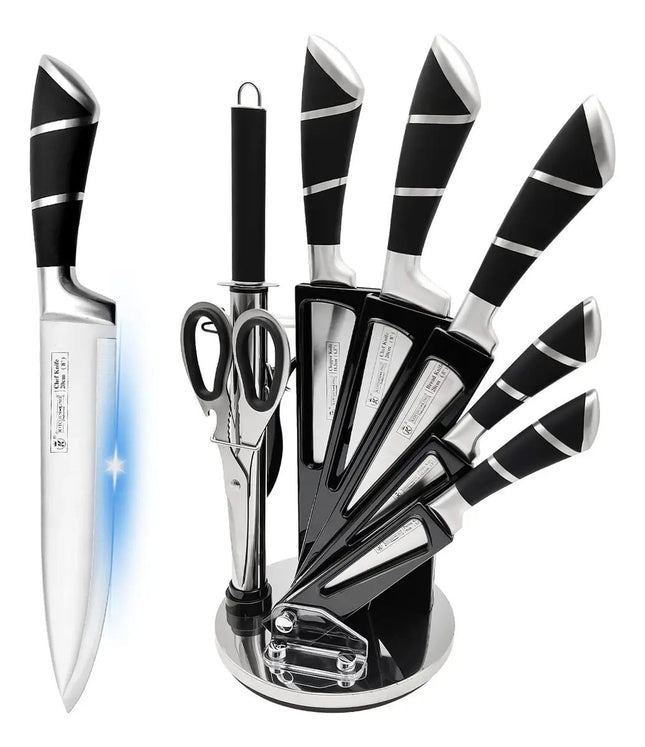Juego de Cuchillos KS200 NEG9 9 Pzs Negro