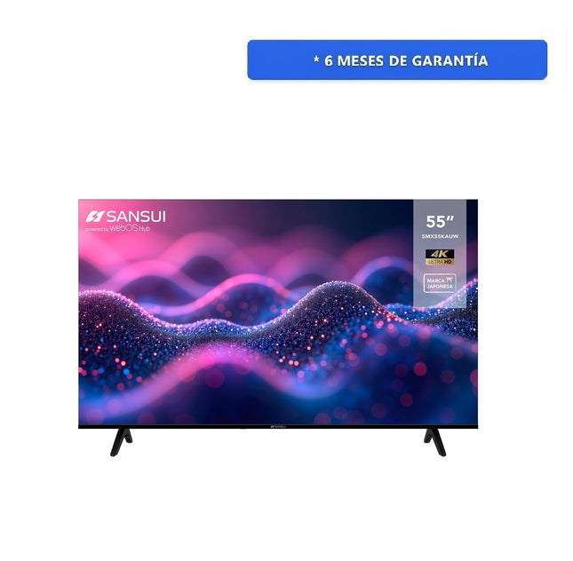 Pantalla Sansui SMX55KAUW 55" Smart Tv Ultra Hd 4k