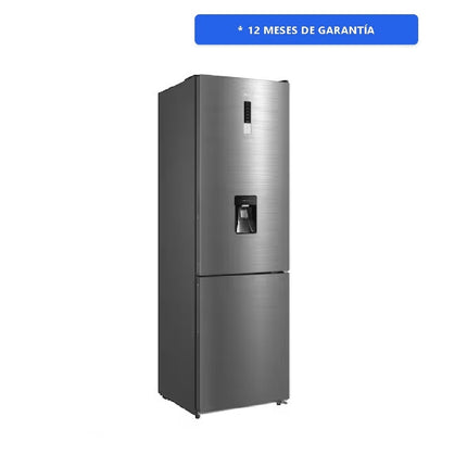 Refrigerador Midea MDRB424FGM46W Bottom Mount 11 Pies Plateado