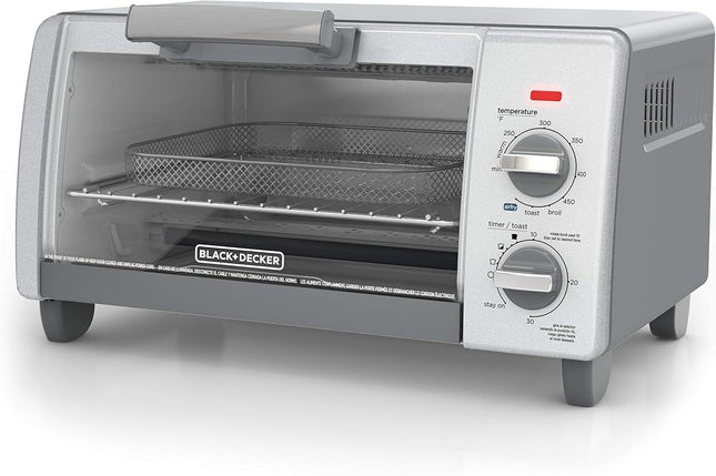 Tostador BLACK+DECKER TO1785SG de 4 rebanadas gris