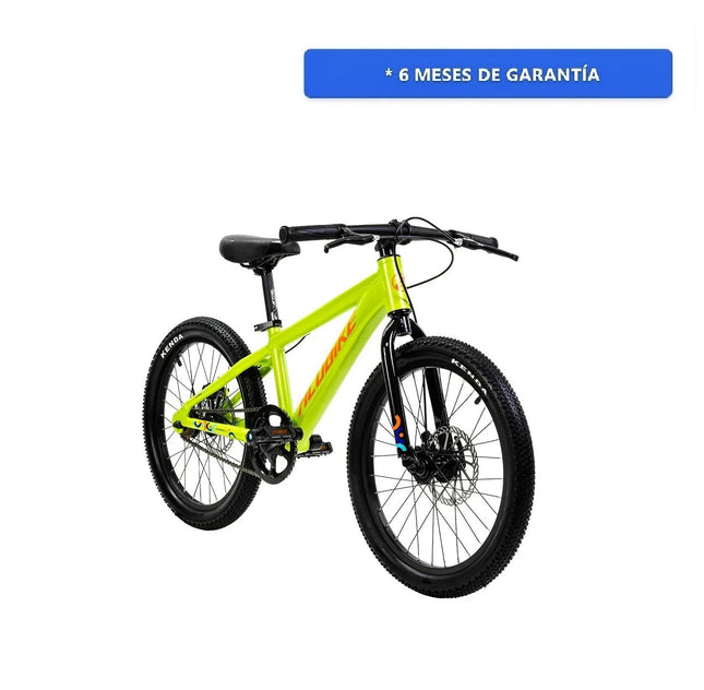 Alubike Sierra R 20 Mtb 1 Velocidad Frenos Disco 2026 Amarillo Unitalla