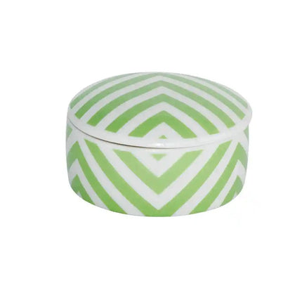 JOYERO DOMINIC DAV 6017 VERDE Y BLANCO 8.5X4.5 CM