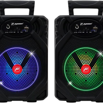 Paquete Batería Perla E007 Angie 13 pzas + Juego De 2 Bafles Fussion PBS-65015 Recargables 6.5" Bluetooth