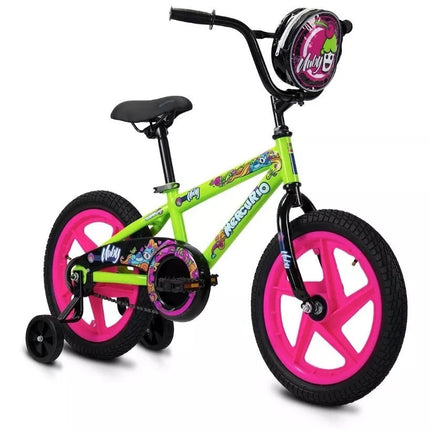 Bicicleta Mercurio Nuby R16´´ 1v. Verde/rosa 2020