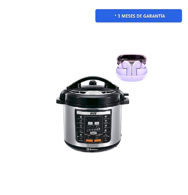 Olla de presión Koblenz Kitchen Magic Pop KMP-1000 IN electrica + Audífonos Inalámbricos Fussion EP-10043PR Bluetooth de Regalo