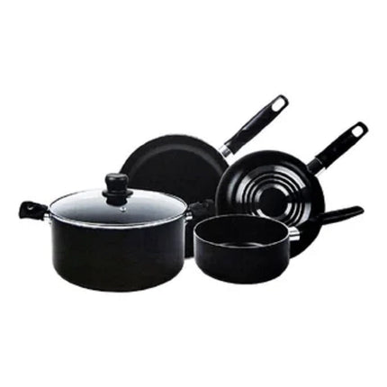 Batería de Cocina T-fal 5813700 Inicia 5 Piezas Negra