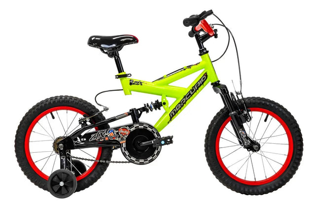 Bicicleta Mercurio Ztx Doble Suspensión Rodada 16 Verde