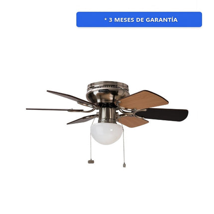 VENTILADOR MASTERFAN VDPECLSA30  30" DE TECHO PETIT C/ LUZ SATINADO