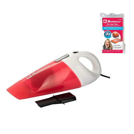 Aspiradora Koblenz HV-120 KG3 Manual 400 Watts blanco con rosa + Bolsa de vacío para Almacenar de regalo