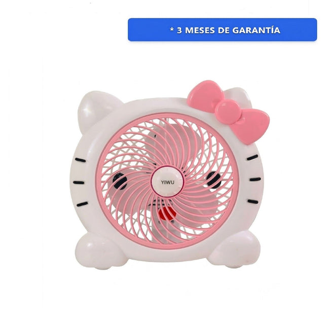 Ventilaador Fussion/YIWU VENT-0015 portatil Katty 6" 2 Vel Ajustables