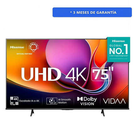 Pantalla Hisense 75A65NV 75 Pulgadas Smart TV 4K UHD