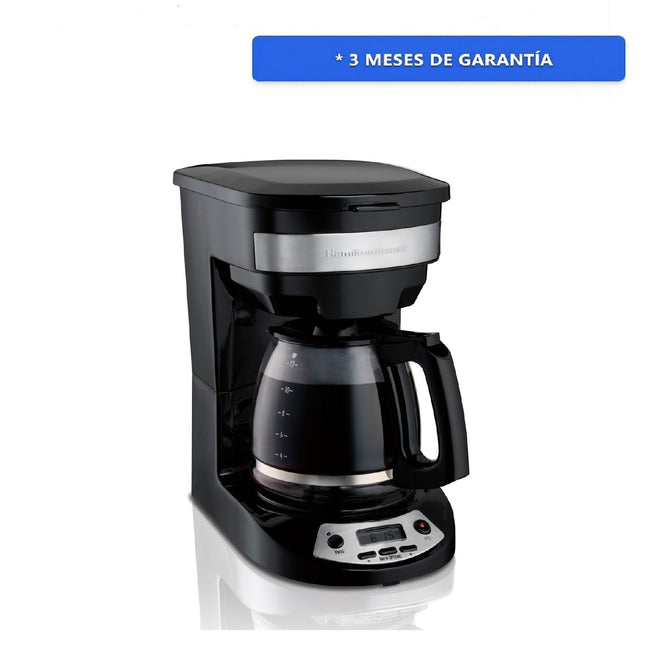 Cafetera Programable 12 Tazas Hamilton Beach 46299J  3 opciones de preparación