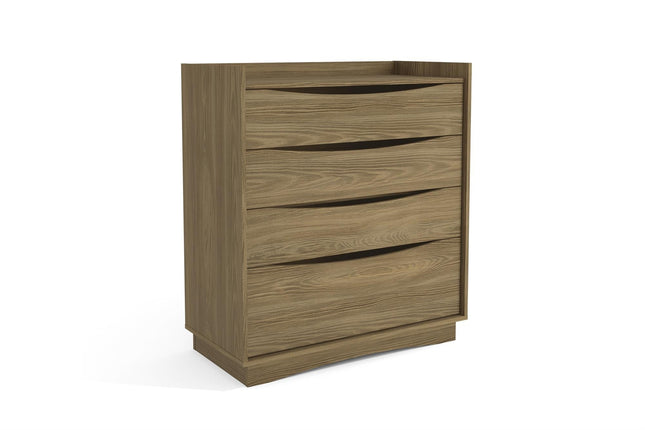 COMODA KAPPESBERG M260 NG COM DE 101X91X45 CM CON 4 CAJONES COLOR NOGUEIRA