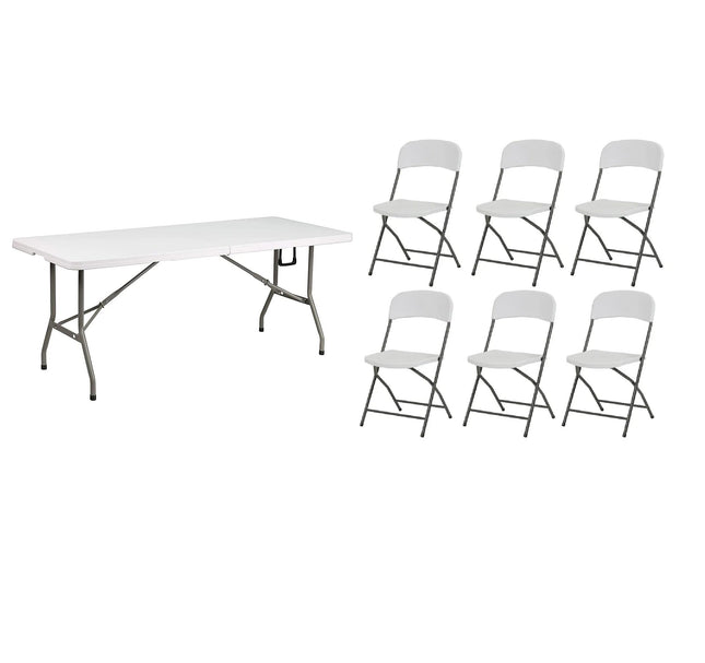 Paquete Mesa con Sillas TAP 244Z 2 244X76 y Tap-40 Plastico Blanco