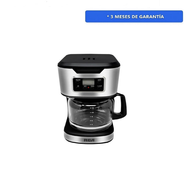 CAFETERA DIGITAL RCA  RC-CAF3  PROGRAMABLE 12 TAZAS ACERO INOX