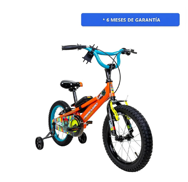 Bicicleta Mercurio Hertz Bocina Con Bluetooth Rodada 16