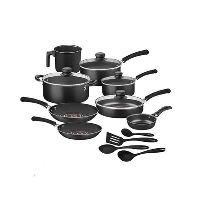 Batería de cocina Tramontina 27899523 Neocook de 16 Piezas Negra