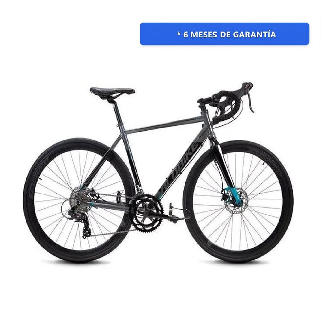 Bicicleta Ruta Alubike Sport Mazzima Frenos Disco Mecánico Color Gris Tamaño Del Cuadro 48 Cm 15