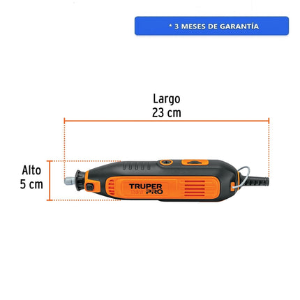 Herramienta rotativa Truper PRO MOTO-A3 135W con 97 accesorios